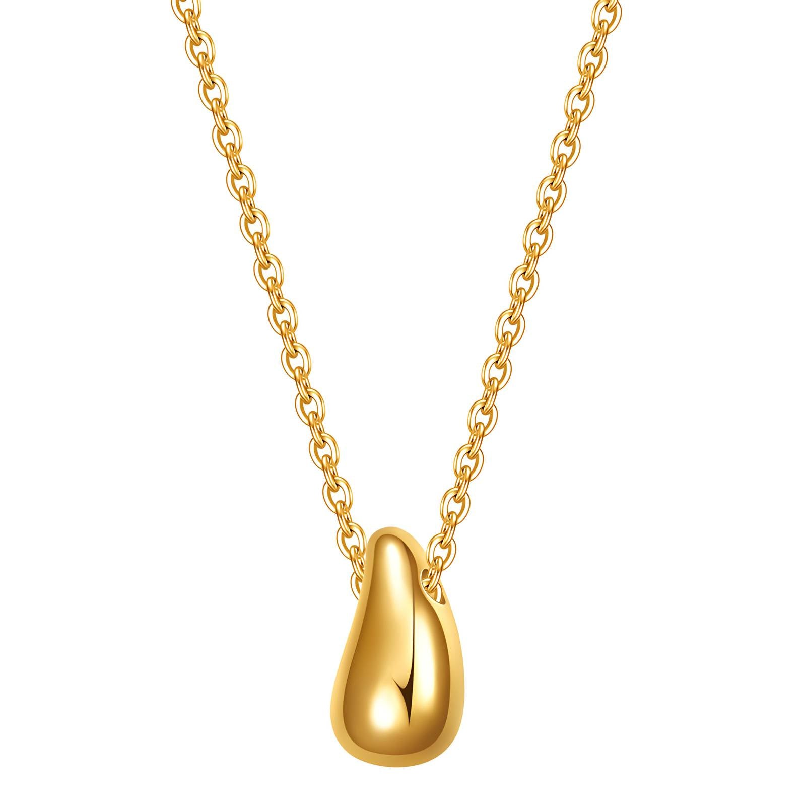 Collana, Acciaio placcato in oro 18K