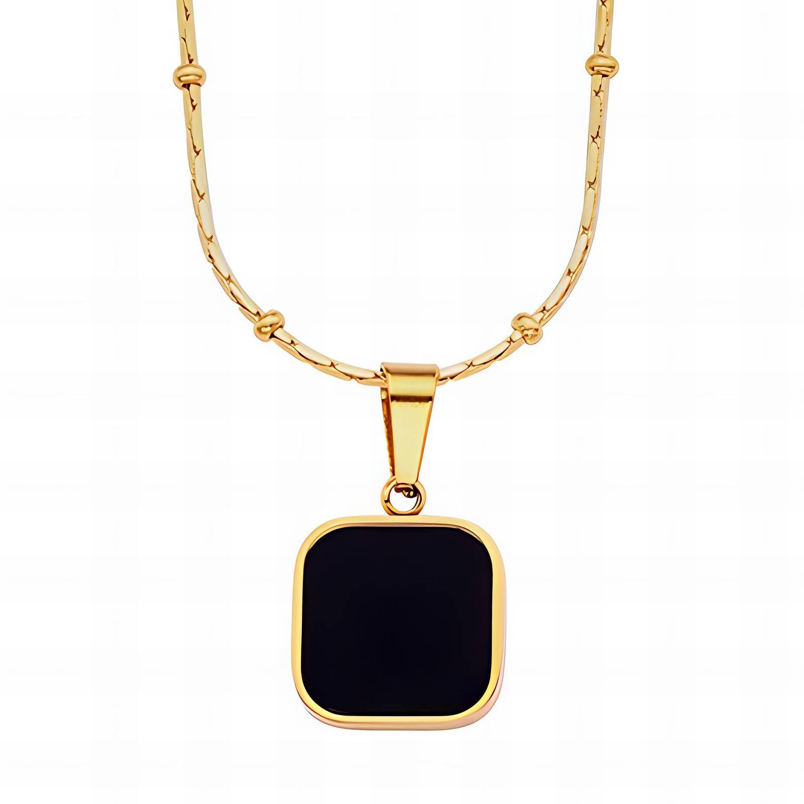 Collana, Acciaio placcato in oro 18K