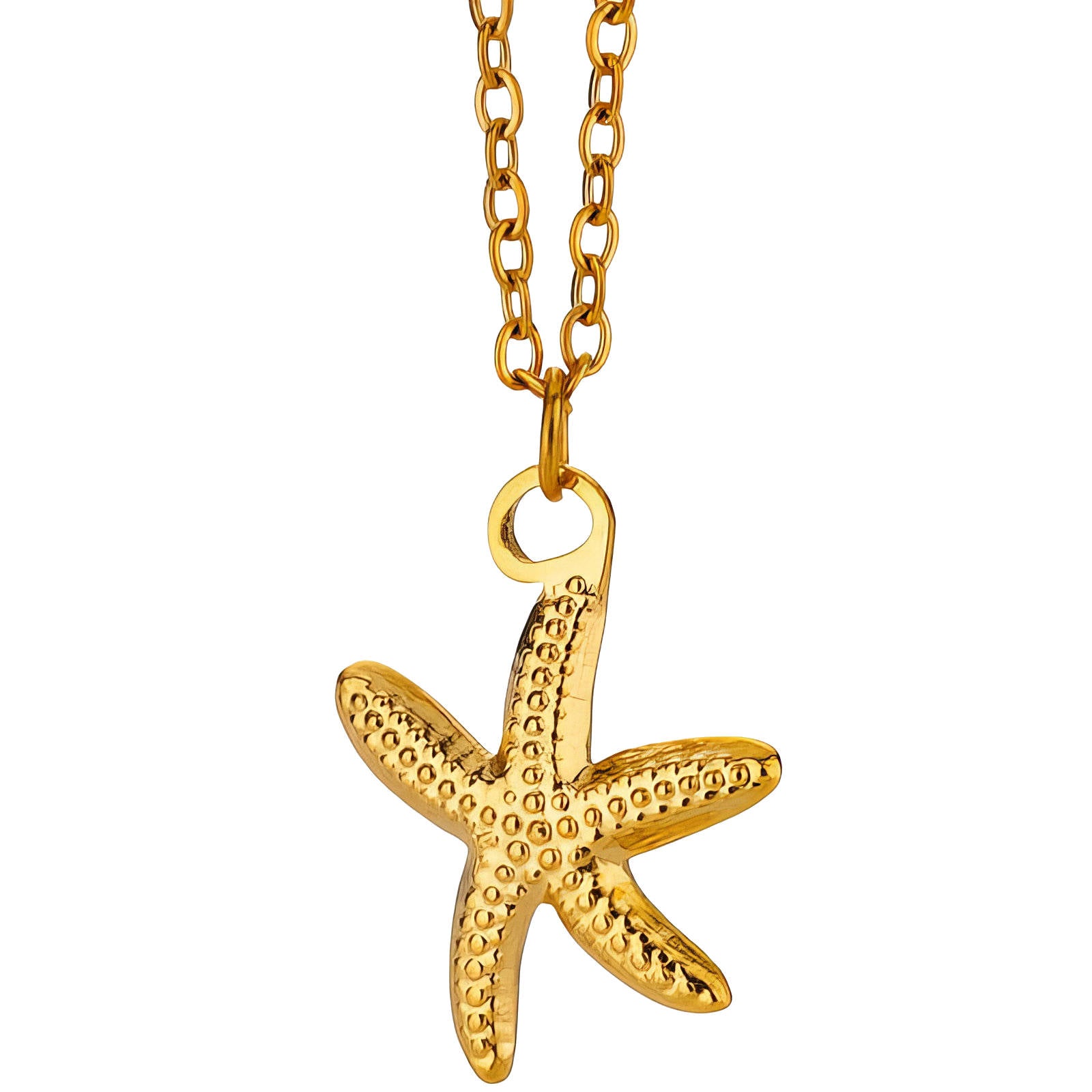 Collana "Stella Marina", Acciaio placcato in oro 18K