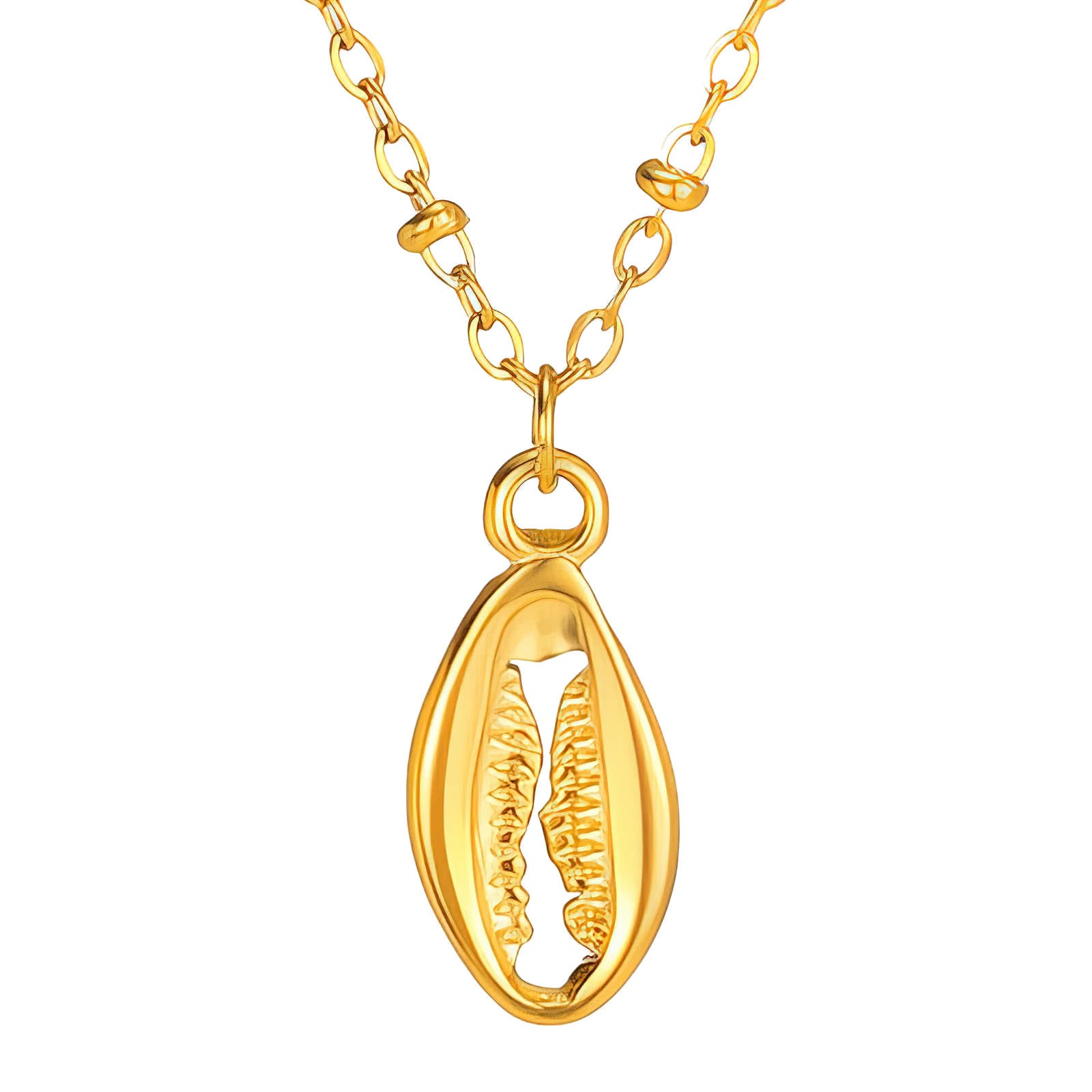 Collana "Conchiglia", Acciaio placcato in oro 18K