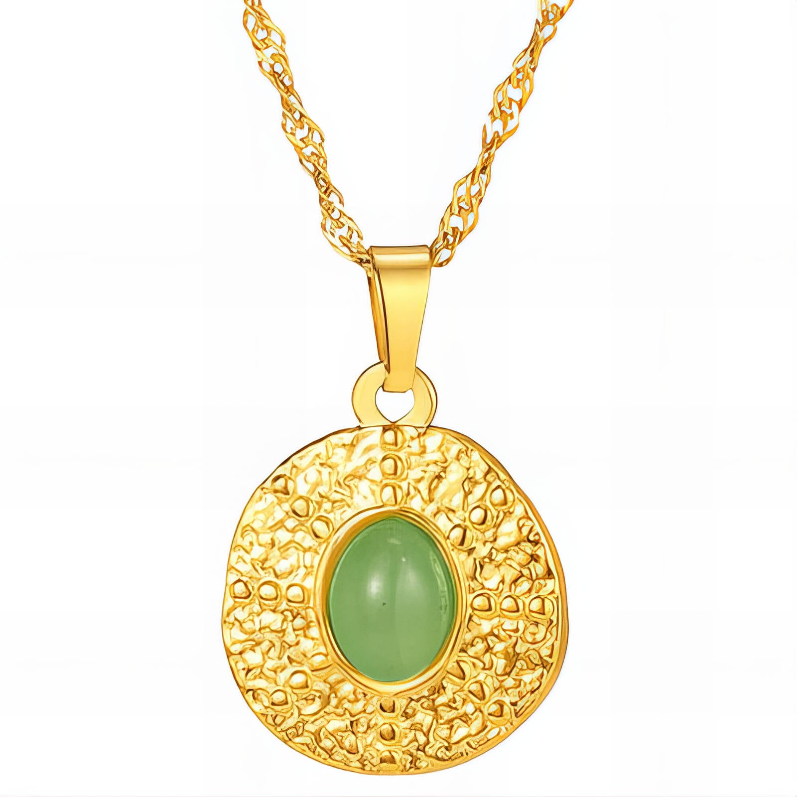 Collana, Acciaio placcato in oro 18K