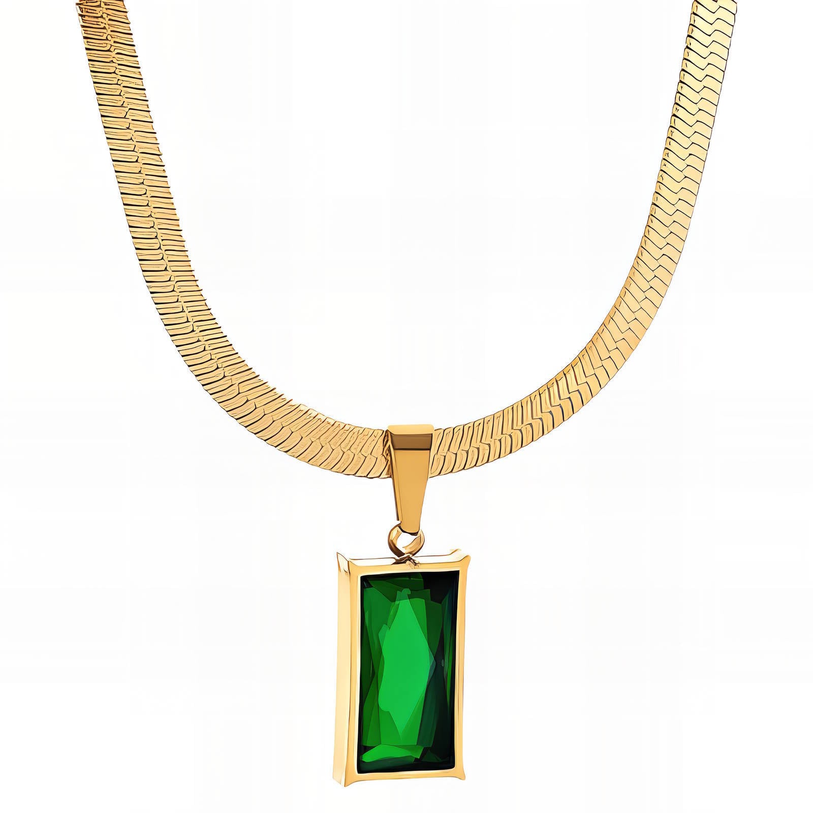 Collana, Acciaio placcato in oro 18K