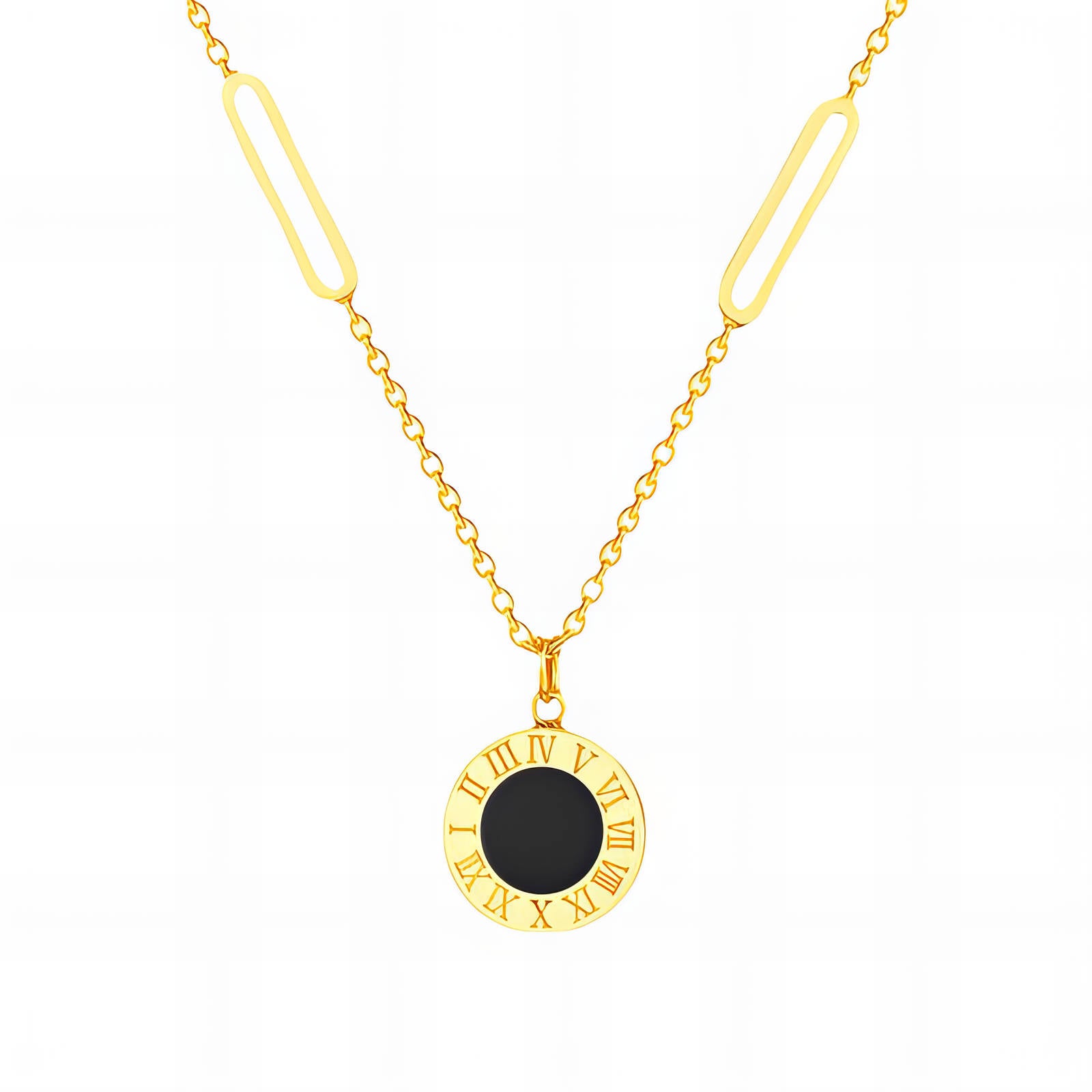 Collana, Acciaio placcato in oro 18K